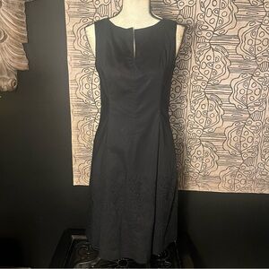 Talbots 100% cotton embroidered LBD